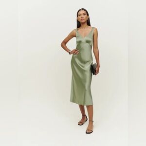 Reformation Daytona Silk Dress size M